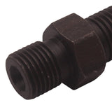 Maxbell 4AN Male to 7/16-24in Male Inverted Flare Steel Fitting , Anodise Black