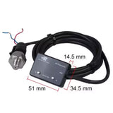 Maxbell 1/8 NPT Sensor Digital Oil Pressure Gauge Red Display Turbo Diesel Petrol