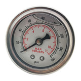 Maxbell Fuel Pressure Regulator Gauge 1/8" NPT Black Back 0-160 BAR/0-160 PSI