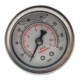 Maxbell Fuel Pressure Regulator Gauge 1/8" NPT Black Back 0-160 BAR/0-160 PSI