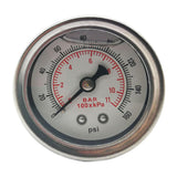 Maxbell Fuel Pressure Regulator Gauge 1/8" NPT Black Back 0-160 BAR/0-160 PSI