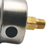Maxbell Fuel Pressure Regulator Gauge 1/8" NPT Black Back 0-160 BAR/0-160 PSI
