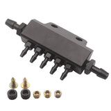 Maxbell 5 Port VACUUM Block Intake Manifold Fuel Gas Wastegate Turbo Boost Black