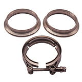 Maxbell 2.5'' Auto V-band clamp kit for Turbo Exhaust pipes Turbo Downpipe Exhaust
