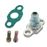 Maxbell 3/8" NPT 8AN for Garrett TB25 TB28 Turbo Oil Feed Gasket Bolt Drain Flange