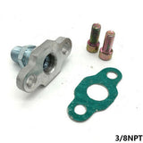 Maxbell 3/8" NPT 8AN for Garrett TB25 TB28 Turbo Oil Feed Gasket Bolt Drain Flange