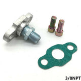 Maxbell 3/8" NPT 8AN for Garrett TB25 TB28 Turbo Oil Feed Gasket Bolt Drain Flange