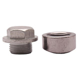 Maxbell Oxygen O2 Sensor Stainless Steel Weld On Bung & Plug Nut & Cap 18 x 1.5