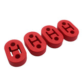 Max Maxb Universal Polyurethane Muffler Exhaust Hanger Hangers 4PCS Red 12MM