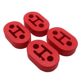 Max Maxb Universal Polyurethane Muffler Exhaust Hanger Hangers 4PCS Red 12MM