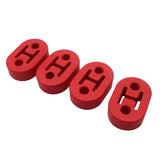 Max Maxb Universal Polyurethane Muffler Exhaust Hanger Hangers 4PCS Red 12MM