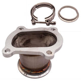 Max Maxb CT26 Downpipe Turbocharger Flange stainlesssteel 2.5"Outlet V-Band forToyota