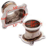 Max Maxb CT26 Downpipe Turbocharger Flange stainlesssteel 2.5"Outlet V-Band forToyota