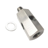 Max Maxb Oil Pressure Gauge Fitting Adapter M10 x 1.0 Male/Female 1/8" NPT