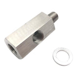 Max Maxb Oil Pressure Gauge Fitting Adapter M10 x 1.0 Male/Female 1/8" NPT