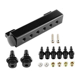 Max Maxb 6 Port VACUUM Block Intake Manifold Fuel Gas Wastegate Turbo Boost Black
