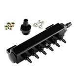 Max Maxb 6 Port VACUUM Block Intake Manifold Fuel Gas Wastegate Turbo Boost Black