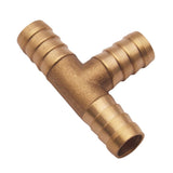 Max 1/2" 12mm CAR HOSE BARB TEE Brass Pipe 3 WAY T Fitting Thread Gas Fuel Water