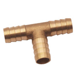 Max 1/2" 12mm CAR HOSE BARB TEE Brass Pipe 3 WAY T Fitting Thread Gas Fuel Water