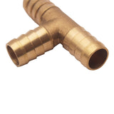 Max 1/2" 12mm CAR HOSE BARB TEE Brass Pipe 3 WAY T Fitting Thread Gas Fuel Water