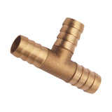 Max 1/2" 12mm CAR HOSE BARB TEE Brass Pipe 3 WAY T Fitting Thread Gas Fuel Water