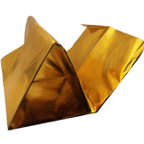 Maxbell Car 39"x47" Self Adhesive Reflect Gold Heat Wrap Barrier For Thermal Exhaust