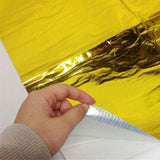 Maxbell Car 39"x47" Self Adhesive Reflect Gold Heat Wrap Barrier For Thermal Exhaust