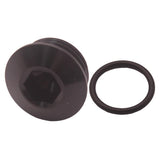 Maxbell Alloy Aluminum 12 AN 12 -AN ORB Socket Plug With O-ring Black