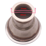 Maxbell Adapter fit 4" to 2" V-Band Flange For Turbo Charger Elbow Downpipe Manifold