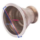 Maxbell Adapter fit 4" to 2" V-Band Flange For Turbo Charger Elbow Downpipe Manifold