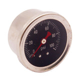 Maxbell Fuel Pressure Regulator gauge 0-100PSI/bar Liquid Fill chrome fuel/oil Gauge