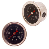 Maxbell Fuel Pressure Regulator gauge 0-100PSI/bar Liquid Fill chrome fuel/oil Gauge