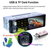 Max Maxb Bluetooth Car MP5 Player Touch HD Capacitive Screen FM Audio MP5 Player+8 LED Camera