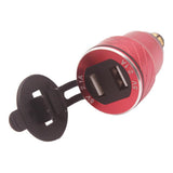 Max Maxb For BMW R1200GS  DIN to USB Motorcycle Charger 5V 2.1A RED