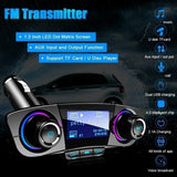 Max Maxb New Wireless Bluetooth Handsfree Calling Car Kit FM Transmitter Car MP3