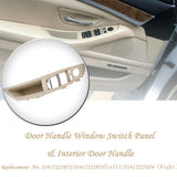 Max Maxb 4PCS Door Handle Window Switch Panel Interior Button Frame for BMW Beige