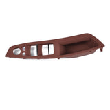 Max Maxb 4PCS Door Handle Window Switch Panel Interior Button Frame for BMW Red Brown