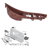 Max Maxb 4PCS Door Handle Window Switch Panel Interior Button Frame for BMW Red Brown