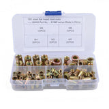 Max Maxb 100pcs Mixed Zinc Plated Carbon Steel Rivet Nut Kit Tools Set