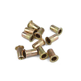 Max Maxb 100pcs Mixed Zinc Plated Carbon Steel Rivet Nut Kit Tools Set