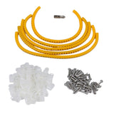 Max Maxb 100 Pack Rope Light P-Style Mounting Clips with Compatible Stainless 0.188 inch