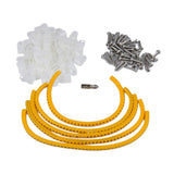 Max Maxb 100 Pack Rope Light P-Style Mounting Clips with Compatible Stainless 0.188 inch