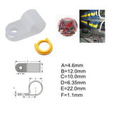 Max Maxb 100 Pack Rope Light P-Style Mounting Clips with Compatible Stainless 0.25 inch