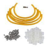 Max Maxb 100 Pack Rope Light P-Style Mounting Clips with Compatible Stainless 0.25 inch