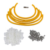 Max Maxb 100 Pack Rope Light P-Style Mounting Clips with Compatible Stainless 0.25 inch