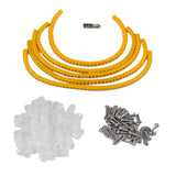 Max Maxb 100 Pack Rope Light P-Style Mounting Clips with Compatible Stainless 0.313 inch