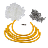 Max Maxb 100 Pack Rope Light P-Style Mounting Clips with Compatible Stainless 0.313 inch