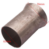 Maxbell 304 Stainless Flared End Exhaust Reducer Connector Pipe 2.5" 63mm to 3" 76mm