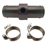 Maxbell Aluminum Black Inline Radiator Hose Temperature Sensor Adapter 3/8 NPT