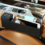 Maxbell Car Seat Crevice Box Storage Organizer Gap Pocket Phone Coins 2 USB Ports